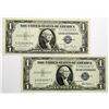 Image 1 : 2-CU $1 SILVER CERTIFICATES