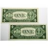 Image 2 : 2-CU $1 SILVER CERTIFICATES