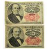 Image 1 : 2-1874 25c FRACTIONAL CURRENCY NOTES