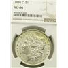 Image 1 : 1885-O Morgan Silver Dollar $ NGC MS 60 Blast Whit