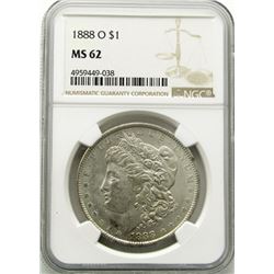 1888-O Morgan Silver Dollar $ NGC MS 62