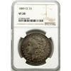 Image 1 : 1889-CC MORGAN SILVER DOLLAR NGC VF 20