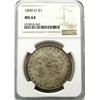 Image 1 : 1890-O MORGAN SILVER DOLLAR NGC MS 64
