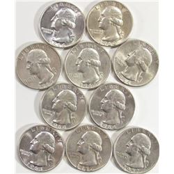 10- Washington Qtrs, Mixed Dates