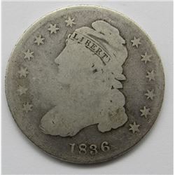 1836 CAPPED BUST HALF DOLLAR GOOD