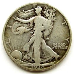 1938-D WALKING LIBERTY HALF DOLLAR