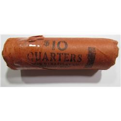 1964-D WASHINGTON QTR BU ROLL - ORIGINAL