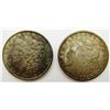 Image 1 : 1890 & 1902-O MORGAN DOLLARS AU TONED