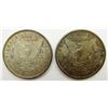 Image 2 : 1890 & 1902-O MORGAN DOLLARS AU TONED