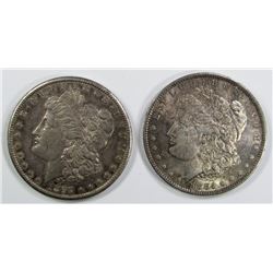 1884-O & 1897-S MORGAN DOLLARS