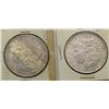 Image 1 : 2 - UNC TONED MORGAN DOLLARS: 1881 & 1889