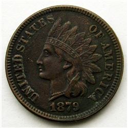1879 INDIAN CENT F/XF