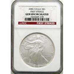 2006 AMERICAN SILVER EAGLE NGC