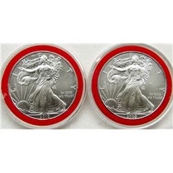 2009 & 2010 AMERICAN SILVER EAGLE