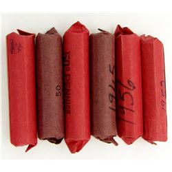 6 - WHEAT CENT ROLLS