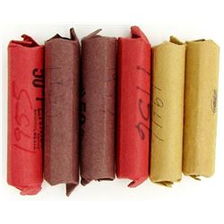 6 - WHEAT CENT ROLLS