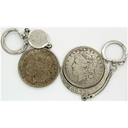 2 - MORGAN DOLLAR KEYCHAINS