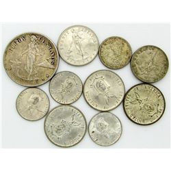10 - USA/PHILIPPINES SILVER COINS