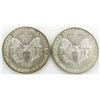 Image 2 : 2 - 1991 AMERICAN SILVER EAGLES