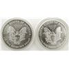 Image 2 : 2000 & 2002 AMERICAN SILVER EAGLES