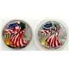 Image 1 : 1999 & 2000 AMERICAN SILVER EAGLES