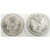 Image 2 : 1999 & 2000 AMERICAN SILVER EAGLES