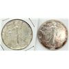 Image 1 : 1990 & 2009 AMERICAN SILVER EAGLES