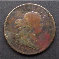 1807 DRAPPED BUST HALF CENT GOOD