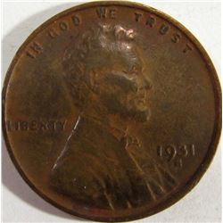 1931-S Lincoln Cent VF