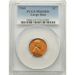 1960 LINCOLN CENT PCGS MS65RD