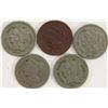 Image 2 : 5-THREE CENT NICKELS AVG CIRC