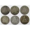 Image 1 : 6-SEATED DIMES; 1883, 1876, 1871, 1853 ARROWS,