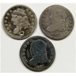3-CAPPED  HALF DIMES: