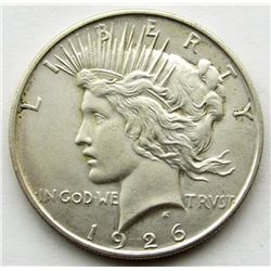 1926 D PEACE DOLLAR AU