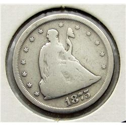 1875-S TWENTY CENT GOOD
