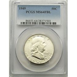 1949 FRANKLIN HALF DOLLAR PCGS MS64