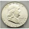 Image 2 : 1949 FRANKLIN HALF DOLLAR PCGS MS64