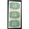 Image 2 : 3-1863 TEN CENT FRACTIONAL NOTES UNCUT SHEET