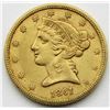 Image 1 : 1861 $5 GOLD LIBERTY EAGLE