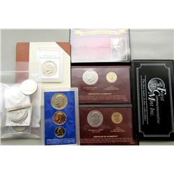 IKE DOLLAR LOT: 4 - SILVER IKES; 13 - IKE DOLLARS;