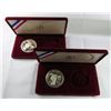 Image 3 : 2 - 1983 PROOF OLYMPIC SILVER DOLLARS