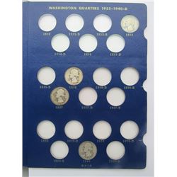 WASHINGTON QTR NEAR SET 1934-1964 (66 COINS)