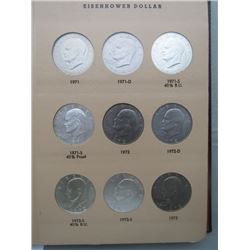 EISENHOWER DOLLARS 1971-1978 (32 COINS)