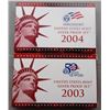 Image 1 : 2003 & 2004 UNITED STATES MINT SILVER PROOF SETS