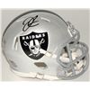 Image 1 : Derek Carr Signed Raiders Speed Mini-Helmet (Radtke COA)