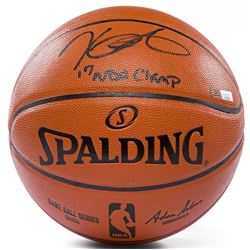 Kevin Durant Signed Spalding Game Ball Series Basketball Inscribed "17 NBA Champ" (Panini COA)