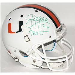Jim Kelly Signed University of Miami Full-Size Helmet Inscribed "The "U"" (JSA Hologram)