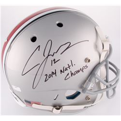 Cardale Jones Signed Ohio State Full-Size Helmet Inscribed "2014 Natl. Champs" (Radtke COA)