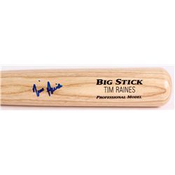 Tim Raines Signed Custom Engraved Game Model Rawlings Adirondack Pro Baseball Bat (JSA COA)