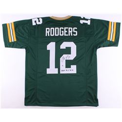 Aaron Rodgers Signed Packers Jersey Inscribed "Fastest QB to 300 TDs" (Steiner Hologram)